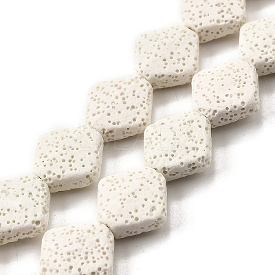 Dyed Natural Lava Rock Beads Strands G-A264-A03-01C-1