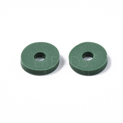 Handmade Polymer Clay Beads X-CLAY-Q251-6.0mm-B46-1