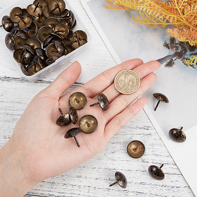 Iron Round Head Nails AJEW-GA0001-54-1