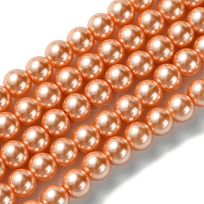 Eco-Friendly Dyed Glass Pearl Bead Strands LS-HY-A008-6mm-RB113-1