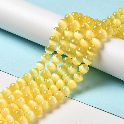 Natural Selenite Beads Strands G-P493-01F-1