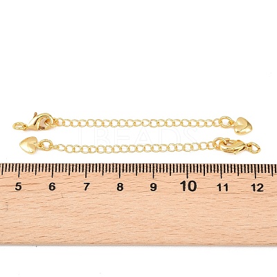 Brass Curb Chain Extender KK-L265-02G-1