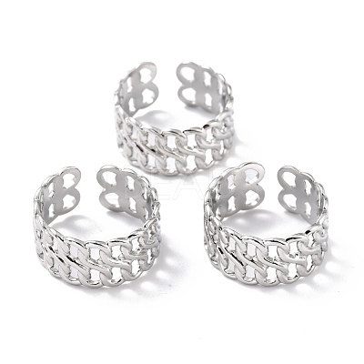 Tarnish Resistant 304 Stainless Steel Finger Rings RJEW-L102-38P-1