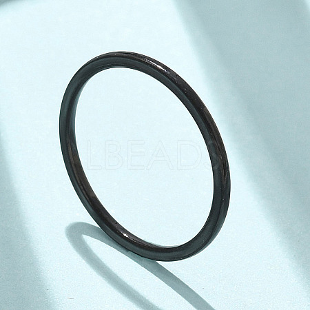 304 Stainless Steel Plain Band Rings STAS-I160-F03-EB-1
