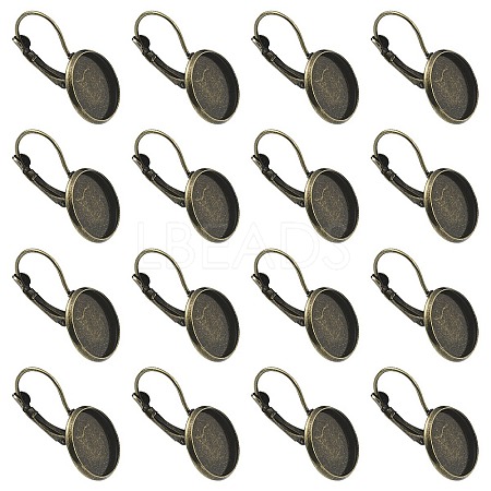 10Pcs Brass Leverback Earring Findings KK-YW0002-21AB-1