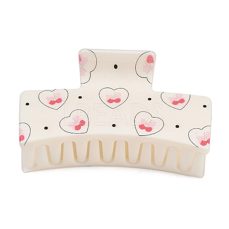 Plastic Printed Claw Hair Clips PHAR-K007-03B-1