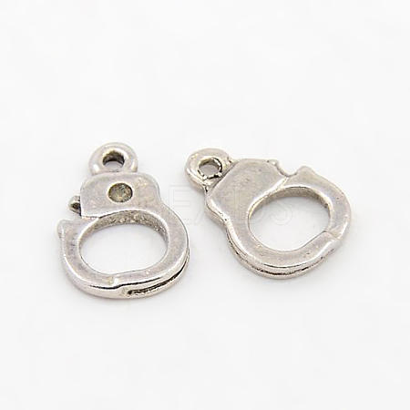 Tibetan Style Handcuffs Charms EAA105Y-NF-1