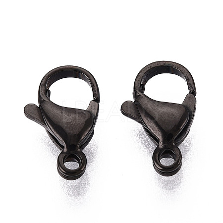 304 Stainless Steel Lobster Claw Clasps STAS-T065-13mm-34B-1