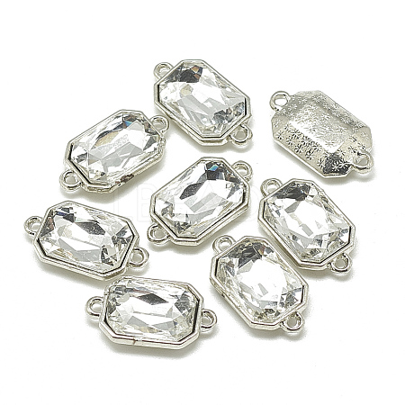 Alloy Glass Links connectors LS-PALLOY-T038-10x14mm-01-1