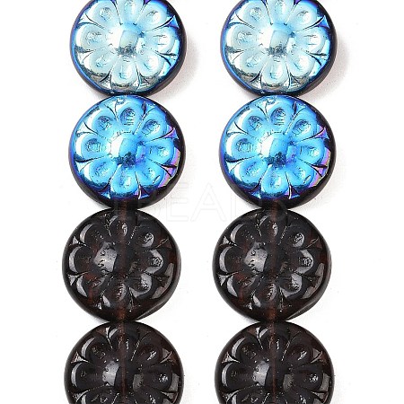 Czech Pressed Glass Beads GLAA-I061-48C-1