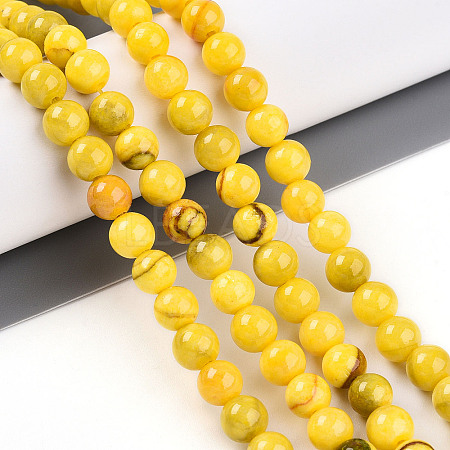 Natural Persian Jade Beads Strands G-A255-A02-01I-1