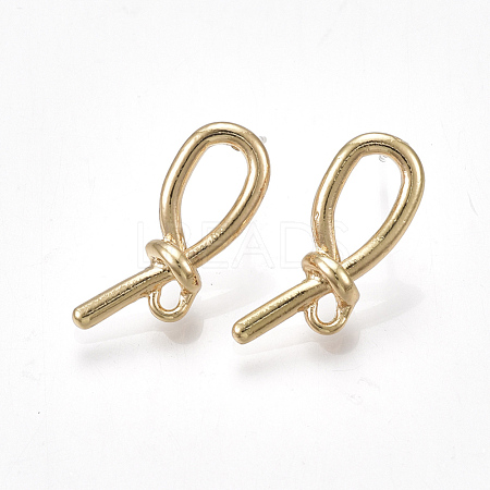 Alloy Stud Earring Findings PALLOY-S177-48-1