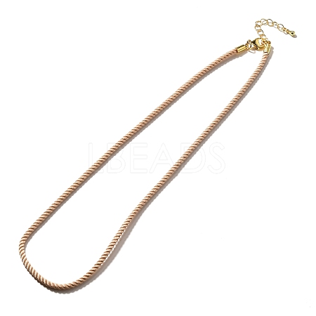 Nylon Milan Cord Necklace Making MAK-M028-01G-18-1