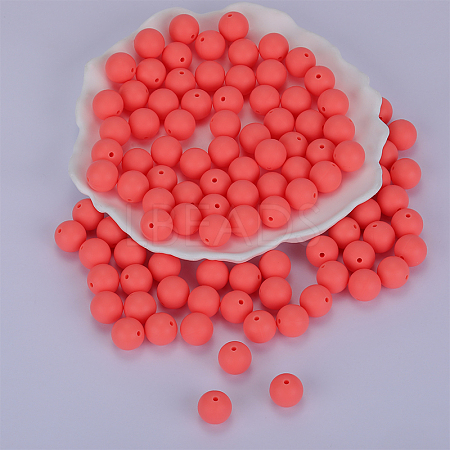 Round Silicone Focal Beads SI-JX0046A-107-1