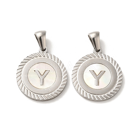 304 Stainless Steel Pendants STAS-I204-Y-P-1