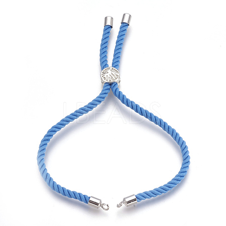 Cotton Cord Bracelet Making KK-F758-03E-P-1