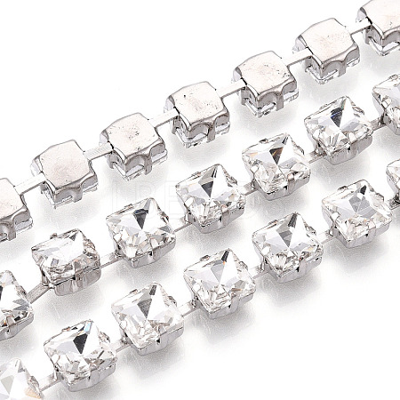 Iron Rhinestone Cup Chains CH-T006-07A-1
