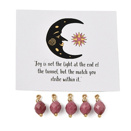 Natural Rhodonite Pendants GG-CBACE45-03G-03-1