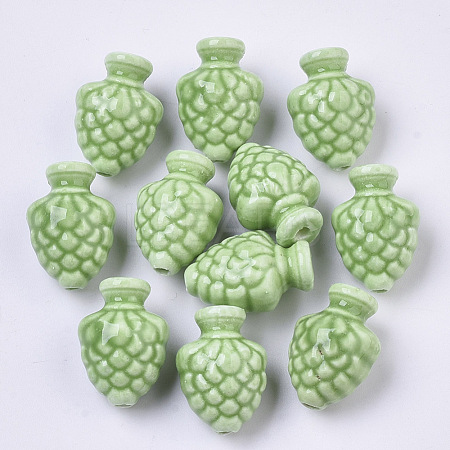 Handmade Porcelain Beads PORC-T005-006B-1