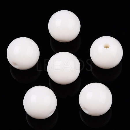 Opaque Acrylic Beads OACR-H038-09-01-1