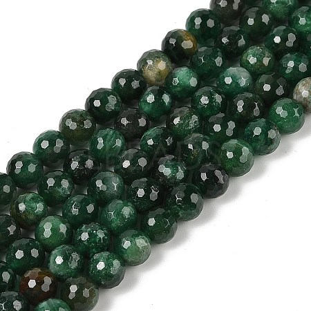 Natural Fuchsite Beads Strands G-H093-A01-01-1