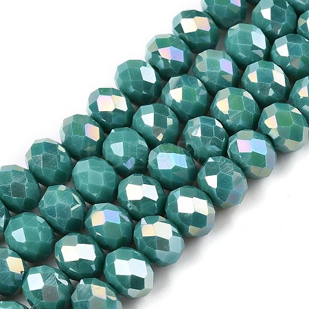 Electroplate Glass Beads Strands LS-EGLA-A044-P8mm-B31-1