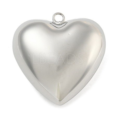 Heart Brass Pendants KK-N254-98P-1