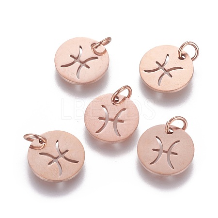 304 Stainless Steel Charms STAS-Q201-T445-12R-1