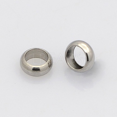 Ring 304 Stainless Steel European Large Hole Beads STAS-N020-11-4mm-1