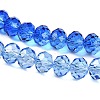 Transparent Painted Glass Beads Strands X1-DGLA-A034-T8mm-A01-4