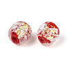 Handmade Foil Lampwork Beads Strands FOIL-T008-01D-3
