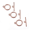 Tibetan Style Toggle Clasps TIBE-A12208-RG-NR-2