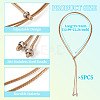 Waxed Polyester Cord Slider Necklace Making NJEW-TAC0018-04-3