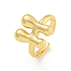 Brass Letter Open Cuff Rings for Women RJEW-G313-01H-G-1
