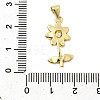 Brass Enamel Pendants KK-K302-06G-3