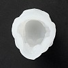 DIY Halloween Theme Skull-shaped Candle Making Silicone Statue Molds DIY-M033-01-4