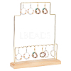 Iron Multi-Tier Earring Display Organizer Holder EDIS-WH0035-05LG-1