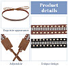 CHGCRAFT 2Pcs 2 Colors PU Leather Hat Bands DIY-CA0006-25-4