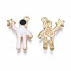 Brass Enamel Pendants KK-N232-213-2