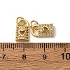Brass Micro Pave Clear Cubic Zirconia Charms KK-A270-03B-G-3