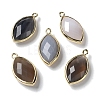 Natural Grey Agate Pendants G-B009-01G-T-1