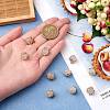 10Pcs Gemstone Charm Pendant Crystal Quartz Healing Natural Stone Pendants Buckle for Jewelry Necklace Earring Making Cra JX599A-3