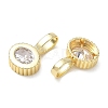 Brass Pave Clear Cubic Zirconia Pendants KK-CBA56EF-35B-G-2