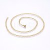 304 Stainless Steel Curb Chain Necklaces MAK-L015-30B-2