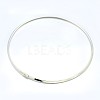 Brass Choker Collar Necklace Making BJEW-F132-02S-1