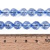 Crackle Transparent Glass Beads Strands GLAA-N068-04A-02-4