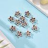 Rhinestone Alloy Pendant RSB357-2-4