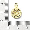 Brass Micro Pave Colorful Cubic Zirconia Pendants KK-H475-19G-08-3