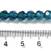 Electroplate Transparent Glass Beads Strands EGLA-A035-T6mm-L12-4