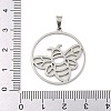 Non-Tarnish 304 Stainless Steel Pendants STAS-Z076-14P-3